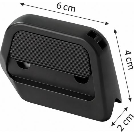 Cutter de sécurité magnétique pour colis noir avec lame rétractable automatique noir 6 × 4 × 2 cm 50 g – Livraison gratuite
