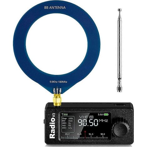 Si4732 Mini Radio V3 Pocket Shortwave Récepteur Radio HF SW MW VHF All Band Récepteur pour Outdoor Adventures (1/5)