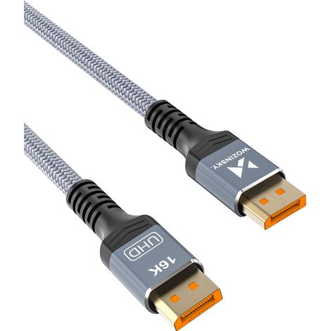 DisplayPort-Kabel mit VESA-Zertifizierung, 80 Gbit/s, 16K HDR, HDCP, DSC, 1 m – Schwarz (1/5)