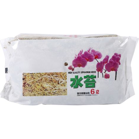 Engrais organique hydratant et nutritif à base de sphaigne de jardin (6 L) pour orchidées Phalaenopsis (1/5)