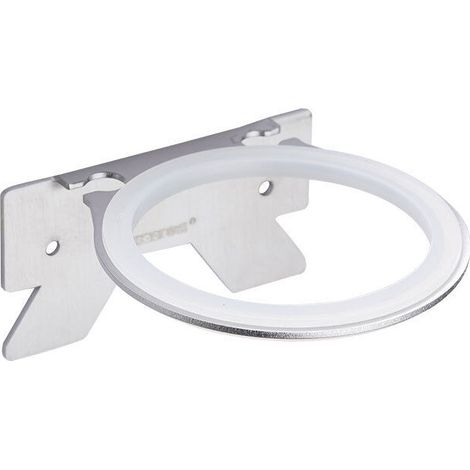 Support en acier inoxydable pour sèche-cheveux Chambre et salle de bain Support mural pour sèche-cheveux 11cm 9.2cm 5.1cm (1/5)