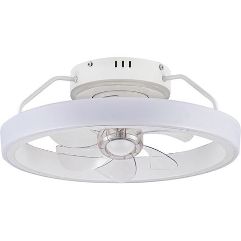 Ventilatore da soffitto LED bianco Dinirot 50W 4800Lm. Dim. CCT