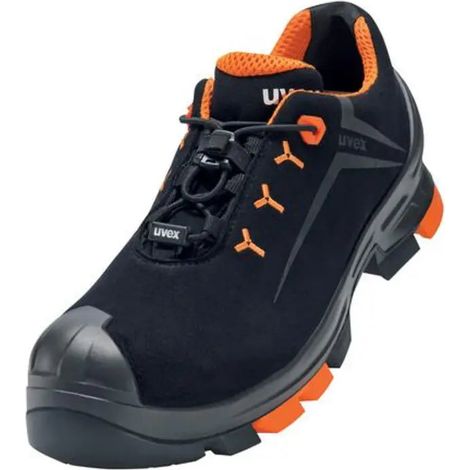 [NEUWERTIG] B-Ware Uvex Halbschuhe Arbeitsschuhe Sicherheitsschuhe S3 Src Schwarz Orange Größe 40