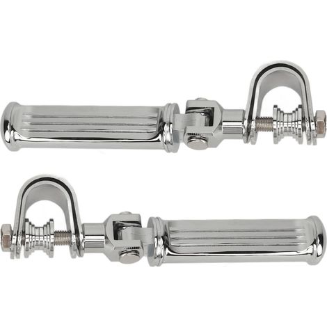 Repose-pieds universels en alliage d'aluminium pour moto et autoroute, barre de protection pour moteur, repose-pieds par galvanoplastie, 25mm à 32mm (1/5)