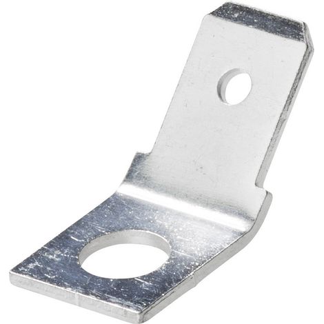 Languette 6.3 x 0.8 mm Vogt Verbindungstechnik 3856.60 45 ° non isolé métal 1 pc(s) (1/2)