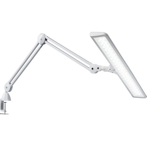 Lampe de bureau LED Luminos – Abat-jour réglable – Éclairage précis pour détails fins – Gradation de luminosité – Daylight
