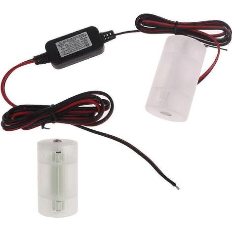 Câble convertisseur de puissance 5V-24V pour produit alimenté par 2 piles LR20D