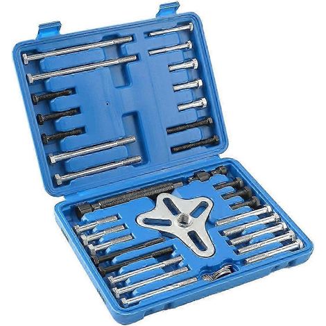 Kit d'extracteurs de poulie d'équilibrage harmonique 46 pièces, outil d'installation et d'extraction de poulie de direction assistée, outil d'extraction de volant moteur (1/5)