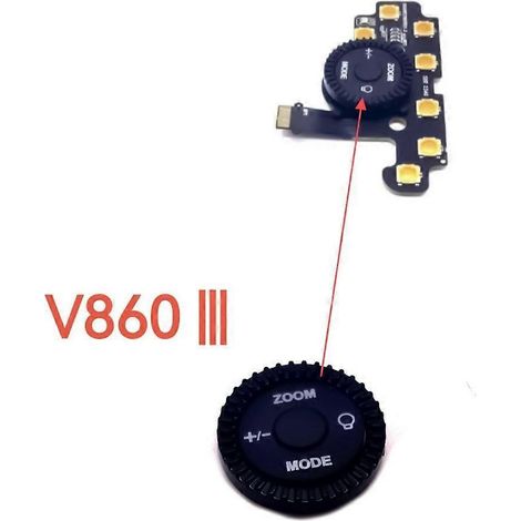 Bouton de codage pour V860 III : contrôle précis des paramètres de flash (1/4)
