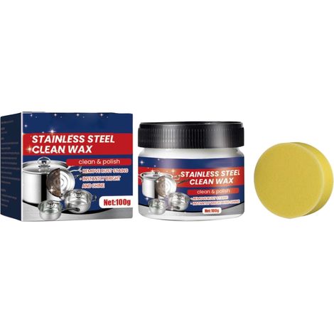 Pâte De Nettoyage - Acier Inoxydable - Pour Casseroles Poêles Plaques De Cuisinière - Dégrippant Anti-calcaire - 148 G (1/5)