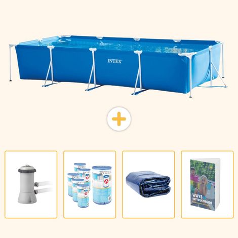 Intex Piscine Tubulaire Rectangulaire - 450x220x84 cm - 5-pièces SCB118 (1/5)