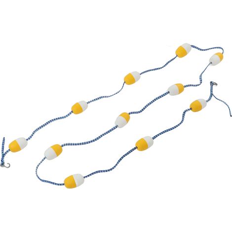 Ligne de flottaison flottante 5 m 7 cm en PVC, séparateur de sécurité réutilisable pour piscine intérieure (1/5)
