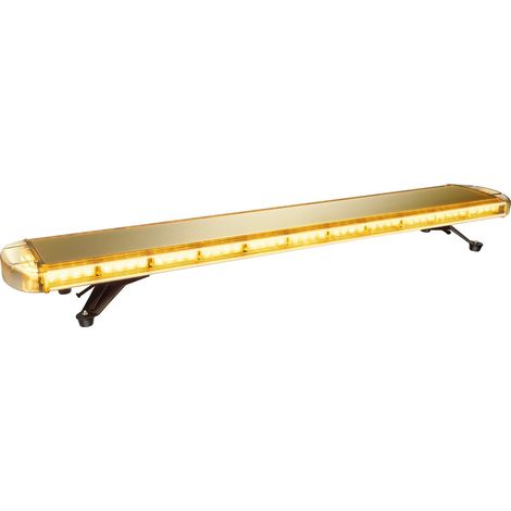Barre de lumière stroboscopique, 96W de sortie, 16 modes stroboscopiques, Jaune (1/2)