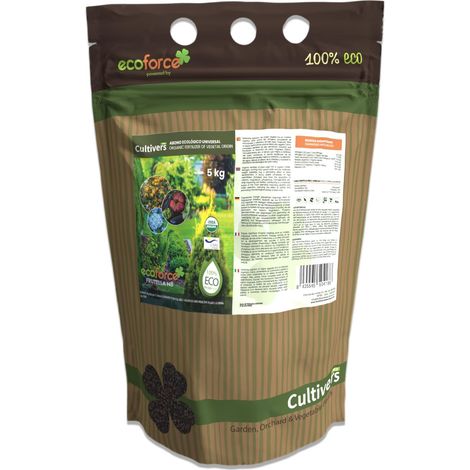 Engrais Organique Universel 5 Kg - Engrais Granulés avec Npk 8-1-5 +74% M - O - et Ác - Humique - Libération Lente - Il Stimule la Croissance et Stimule la Culture - Frutella (1/5)