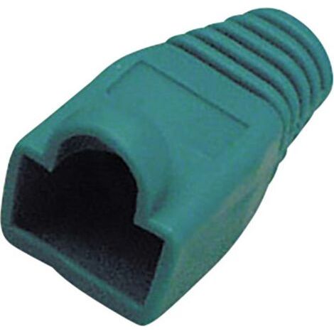 Passe-câble anti-pliage pour RJ45 mâle BKL Electronic 143061 RJ45 Protection anti-pliure vert 1 pc(s) W094211 (1/2)