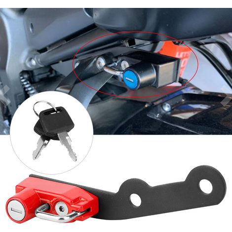Helmbefestigungshaken aus Aluminiumlegierung zur Nachrüstung für Motorräder, passend für Yamaha MT-09, FZ-09, FJ-09, XSR900, Rot (1/5)