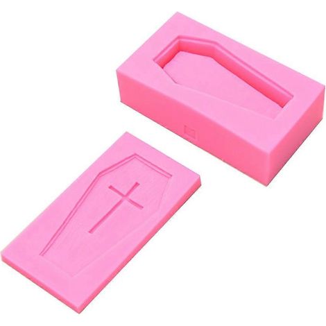 Fondantform, Schokoladenform, Bonbonform, Halloween-Kreuz, Sargform (1/5)