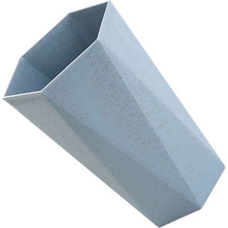 Gobelet à brosse à dents bleu en forme de losange, multifonctionnel, robuste, léger et élégant, pour la salle de bain et la maison. (1/5)