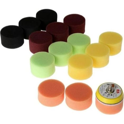Tampon de polissage de voiture, 2 , 50mm, 16 pièces, outil manuel pour polisseuse de voiture, pour enlever les rayures (1/5)