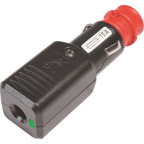 ProCar Universalstecker NG 15A LED mit Zugentlastung mit Sicherung, 12-24 Volt Belastbarkeit Strom m (1/5)
