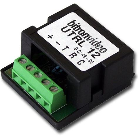 Golmar – Relais de raccordement interphonie – Contacteur à clé pour portail automatique – Compatible interphone vidéo et audio – Petite taille (1/4)