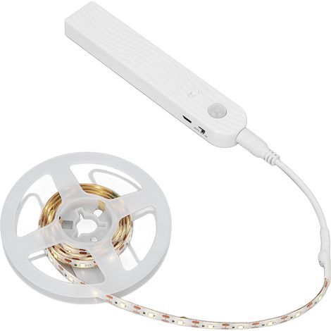 Bande LED avec détecteur de mouvement pour miroir de salle de bain, éclairage chaud 3500K, réglable et intelligent (1/5)