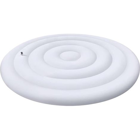 Couverture de spa gonflable, couverture de baignoire flottante gonflable avec valve de gonflage et de dégonflage facile et rapide