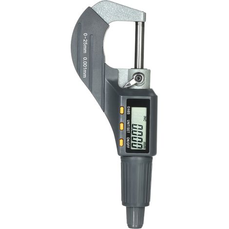 Micromètre numérique 0-25 mm – Micromètre d'extérieur électronique numérique – Micromètre de profondeur haute précision 0,001 mm – Micro-pied à coulisse (1/5)