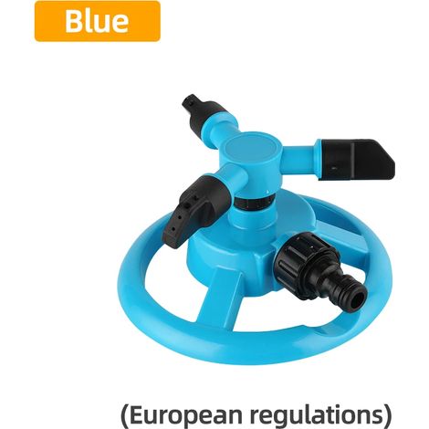 Système d'arrosage automatique rotatif à 360° pour jardin et pelouse (norme UE, bleu) - Raccord rapide - Buse rotative - Fournitures d'irrigation (1/5)