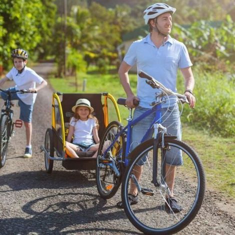 Attelage Vélo Remorque - Acier Allié - Compatible Essieux QR et Solides Jusqu'à 12,2 mm - Pour Remorques Enfants - 2 Ensembles (1/4)