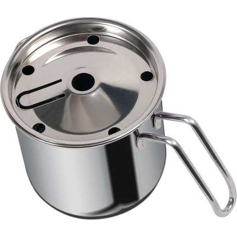 Bollilatte de acero con mango de acero inoxidable de 12 cm Dune Metalsomma