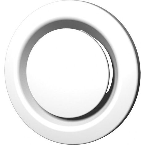 Atlantic – Bouche d'insufflation VMC réglable 160mm – Débit ajustable 40-150 Pa – Montage sur manchette ou manchon à griffes – Plastique durable (1/3)