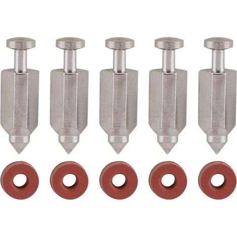 BUNTHAUS CSPARKV Aiguille de réparation de carburateur, 5 pièces Kit de réparation de joint de siège d'aiguille de carburateur pour accessoires Briggs & Stratton 398188 pour tondeuses à gazon Aiguille (1/4)
