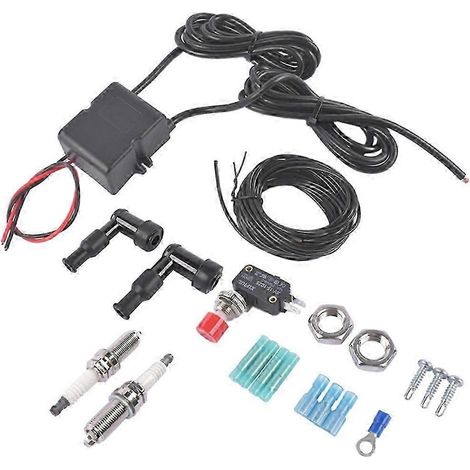 Lance-flammes double pour voitures et camions, kit de flammes d'échappement, pulvérisateur de flamme double haute qualité WHBYV (1/4)