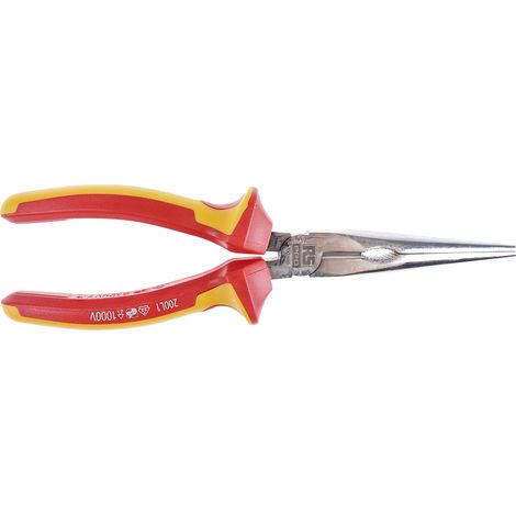 Pince à bec long RS PRO, L. (hors tout) 200 mm, L. (mâchoire) 74mm ( Prix pour 1 ) (1/3)