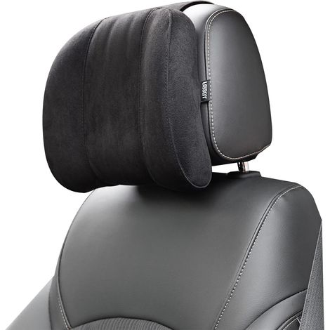 Kopfstütze/Nachtkissen fürs Auto, Zubehör für Memory-Schaum-Kissen, Kopfstütze/Nachtkissen aus Wildleder.