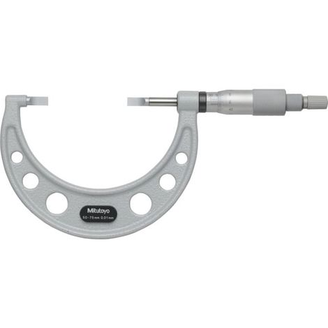 MITUTOYO Micromètres pour rainures, Plage de mesure: 50-75 mm