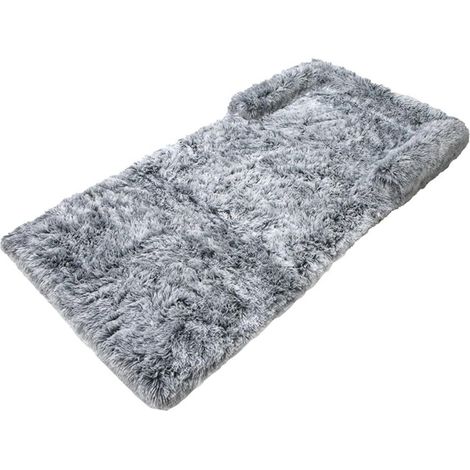 Soft, Non-Slip Sleeping Rug with Raised Edge for Living Room, Light Grey, M 60 x 120 x 10 cm (1/5)