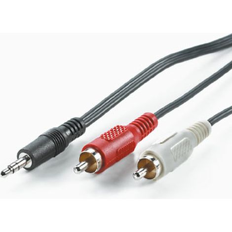 ROLINE 11.09.4349 cable de audio 10 m 3,5mm 2 x RCA Negro