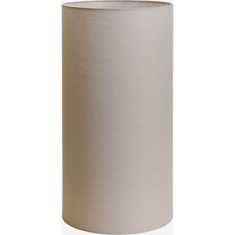Sklum – Abat-jour en tissu gris taupe clair Ø30 cm – Hauteur 60 cm – Structure en fer pour durabilité – Éclairage doux et chaleureux