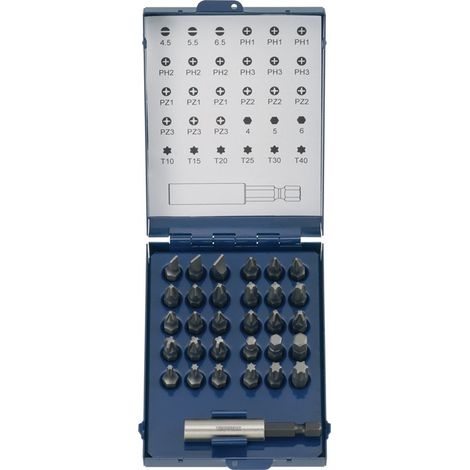 TECWERK Bitsortiment 31-tlg.Schlitz/PH/PZD/TX m.Magnet u.Spreng-Ri TECWERK