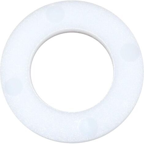 C48564 - Lot de 100 Rondelles plates en polyamide/PA/nylon M8 Ø extérieur 16mm épaisseur 1.7mm - DIN 125 (1/2)