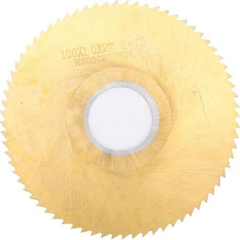 Lame de scie circulaire à 72 dents, disque de coupe en acier rapide revêtu de titane pour métaux non ferreux (1/5)