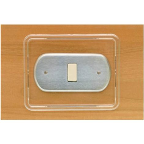 20 x SOTTOINTERRUTTORE PLASTICA TRASPARENTE