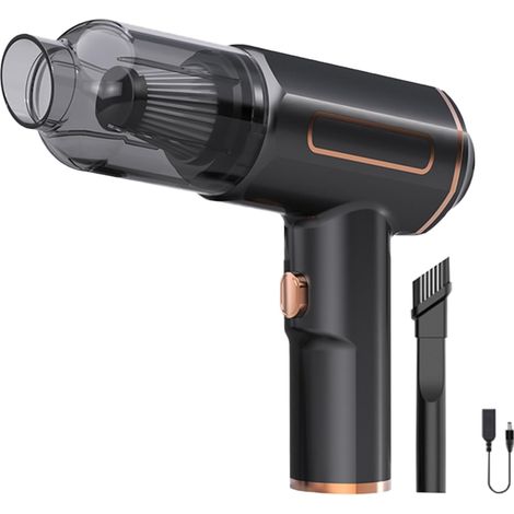 Aspirateur à main sans fil 5000 Pa avec grande poubelle 0,5 l pour un nettoyage efficace de la maison et du bureau de la voiture (1/4)