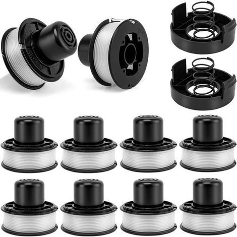 Garden FutureBobine de rechange ST4500 pour débroussailleuse Black & Decker - Fil 0,065 po, longueur 6 m - Compatible RS-136, système Bump Feed - Lot 10+2+2.