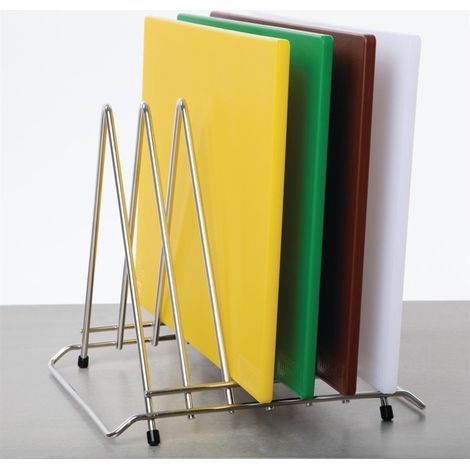 Support Inox pour 6 Planches à Découper de 30 mm - Hygiplas (1/4)