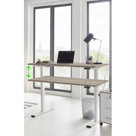 BMG Möbel Elektrisch höhenverstellbares Gestell Edition - OHNE TISCHPLATTE, Memoryfunktion, 2-motoriges Gestell, Arbeitshöhe 69 – 119 cm (1/3)