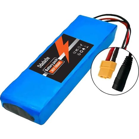 Batterie Lithium-Ion, Capacité de 100000mAh, Compatible avec les Systèmes 36V, XT60-DC (1/2)
