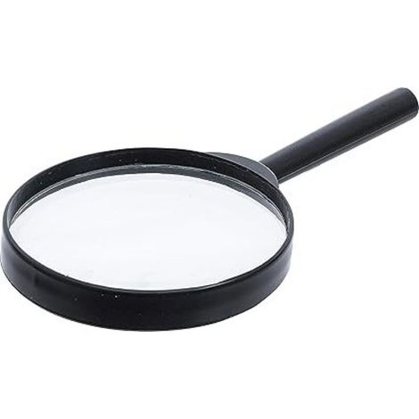 Loupe de lecture avec grossissement 10x, lentille de 80 mm et miroir incassable pour